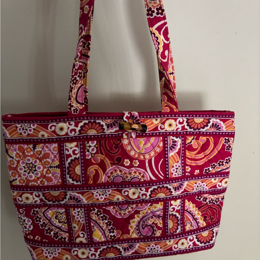 Vera Bradley Pink and Orange Floral Tote
